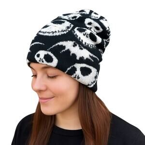 Disney Nightmare Before Christmas Jack Skellington Knit Beanie Bioworld